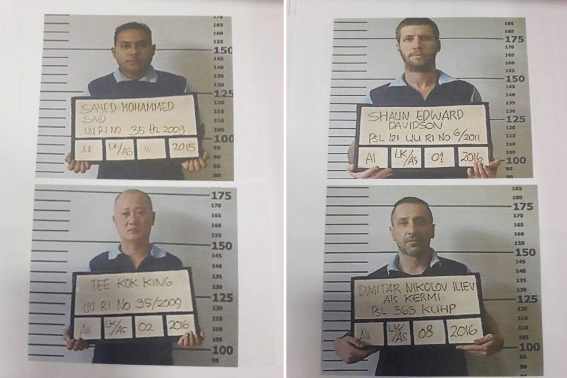 Mugshots of the four men who escaped from a prison in Bali, Indonesia on Monday June 19, 2017. 