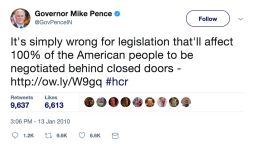 Mike Pence 2010 tweet 