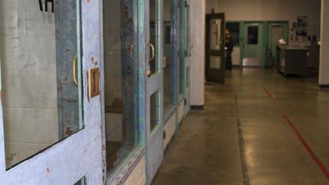 Orange County Jail holding cells. Inmates await transfer to ICE custody in the early morning.