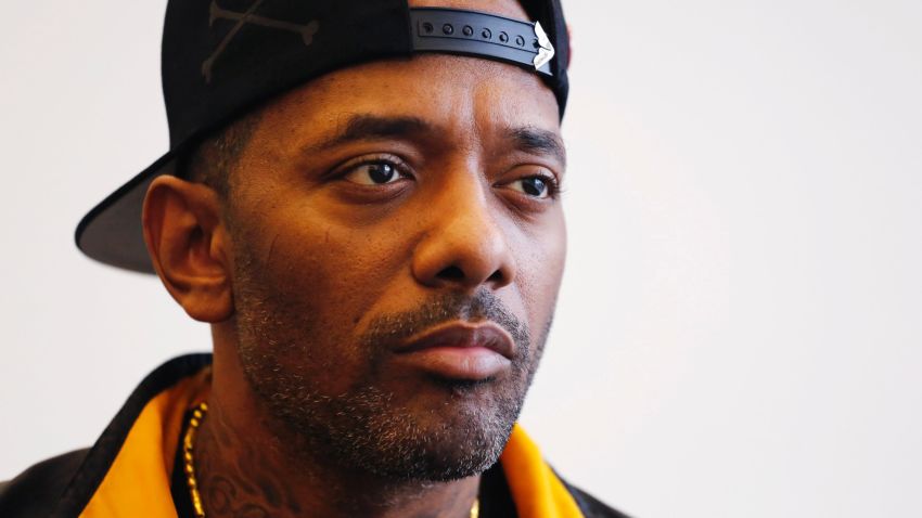 Mobb Deep's Prodigy poses for a photo, Thursday, Oct. 13, 2016, in New York. The Queens rapper, half the '90s hardcore duo with Havoc, has written a book with journalist Kathy Iandoli called "commissary kitchen: my infamous prison cookbook." (AP Photo/Mark Lennihan)