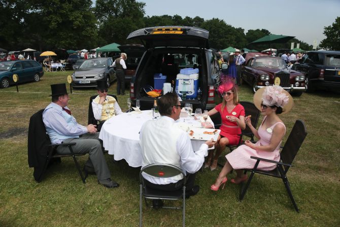Lunch in the car park is a Royal Ascot tradition for many.