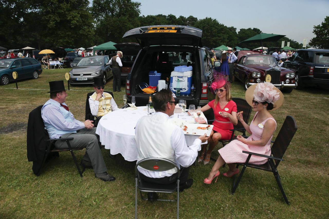 Lunch in the car park is a Royal Ascot tradition for many.