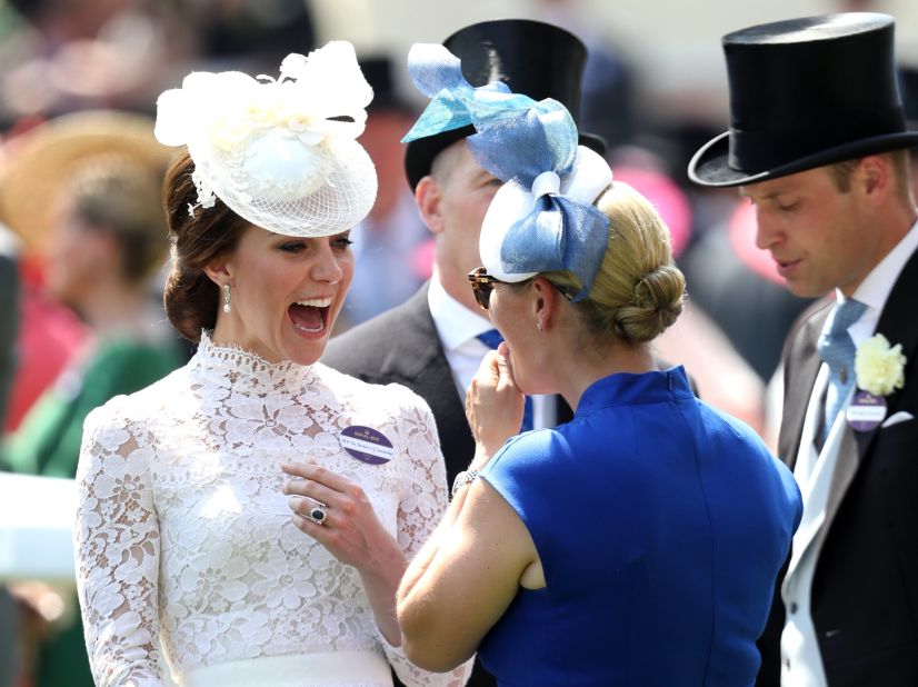 The Duchess of Cambridge, Prince William and Zara Philllips, daughter of Princess Anne, can also be spotted.