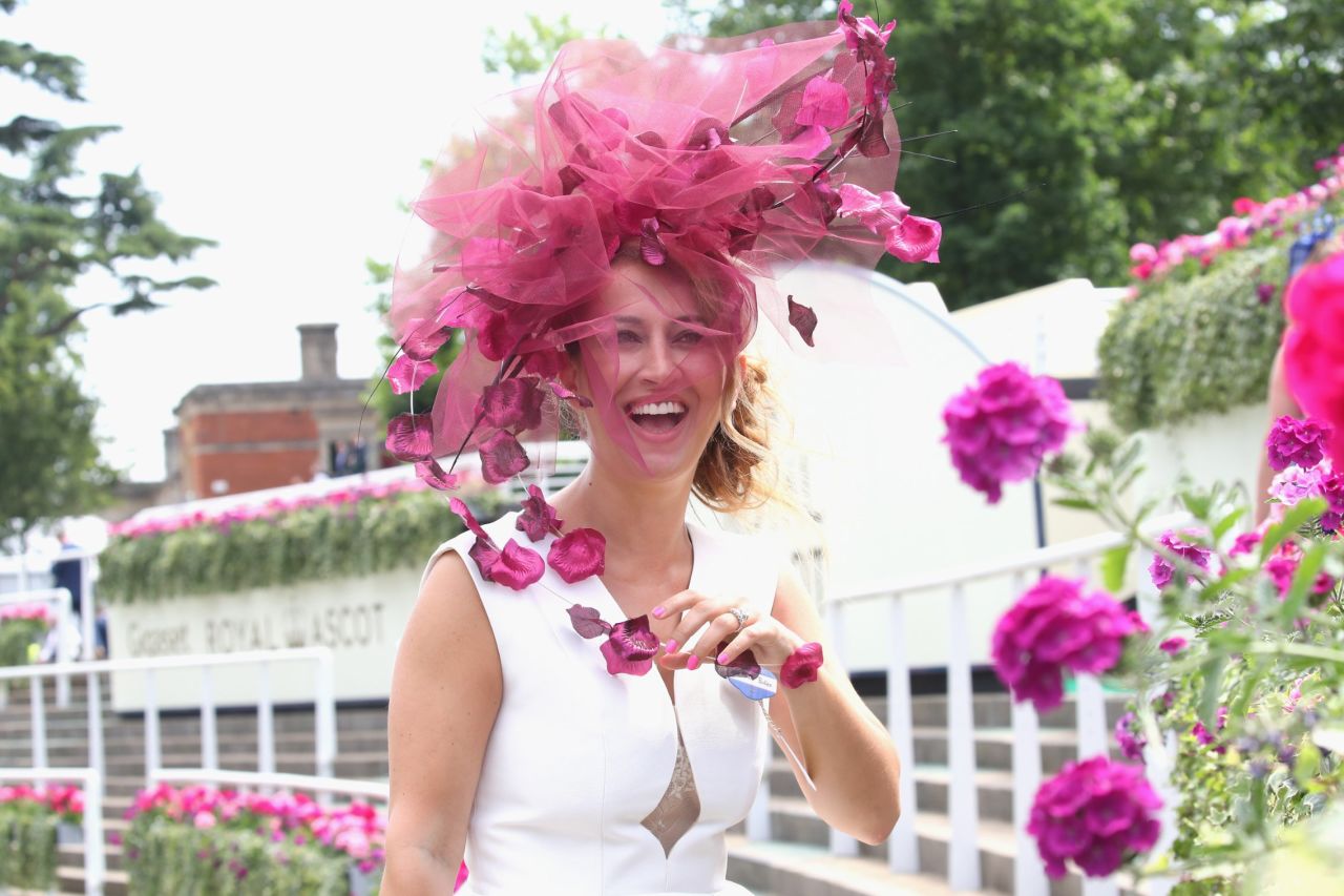 Hats are big and bold -- no fascinators are allowed in the Royal Enclosure.