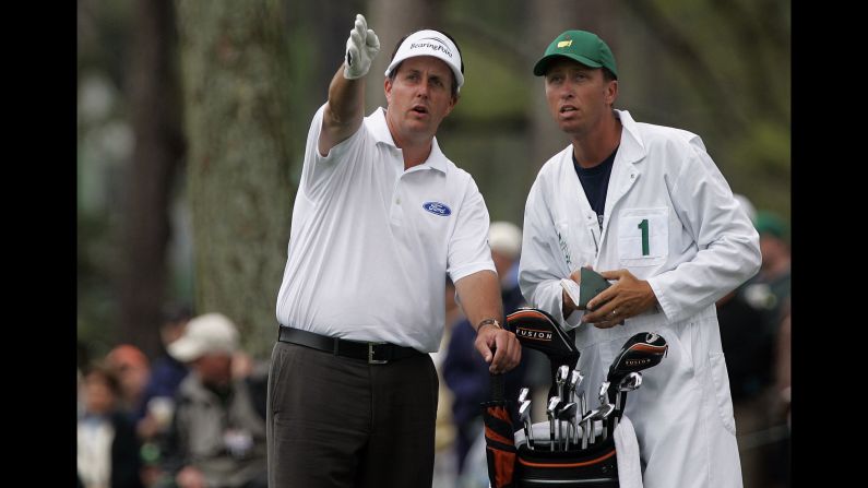 After a succession of near misses, Mickelson clinched his first major, the Masters at Augusta, in 2004.