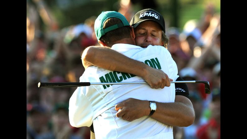 Mickelson and Mackay won a third Masters together in 2010, as well as the 2005 US PGA and the 2013 British Open.  