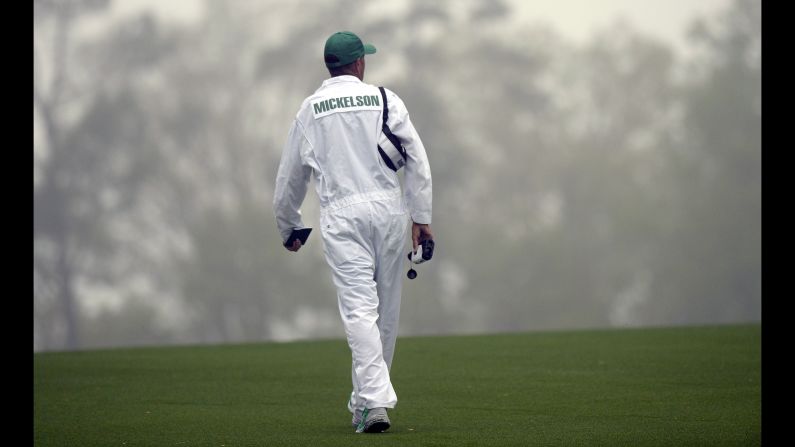 Mackay, 52, is known as one of the world's best and most assiduous caddies and regularly walks the golf course before a round to scout out pin positions and conditions.