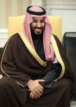 Crown Prince Mohammed bin Salman at the White House in June. 