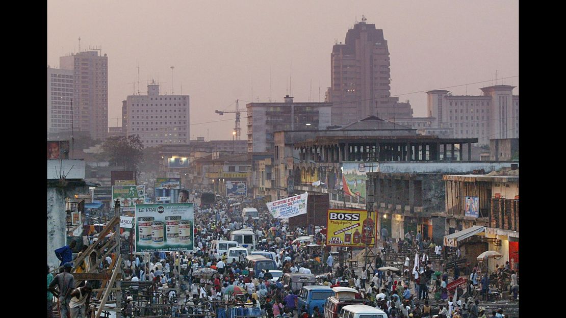 A view of Kinshasa city