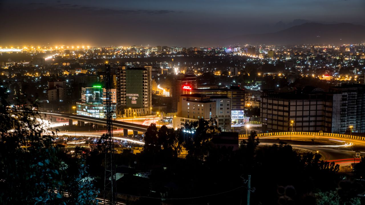 A view of the capital of Ethiopia, Addis Ababa. The country has experienced fast economic growth in the last decade, averaging around 10% a year. Economists cite the country's manufacturing industry as a key element in the country's success.  