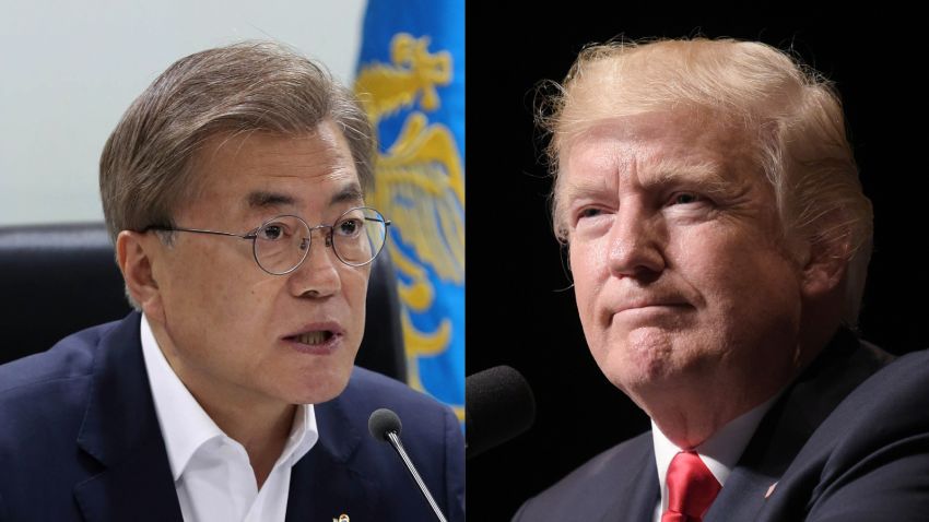 United States South Korea presidents split