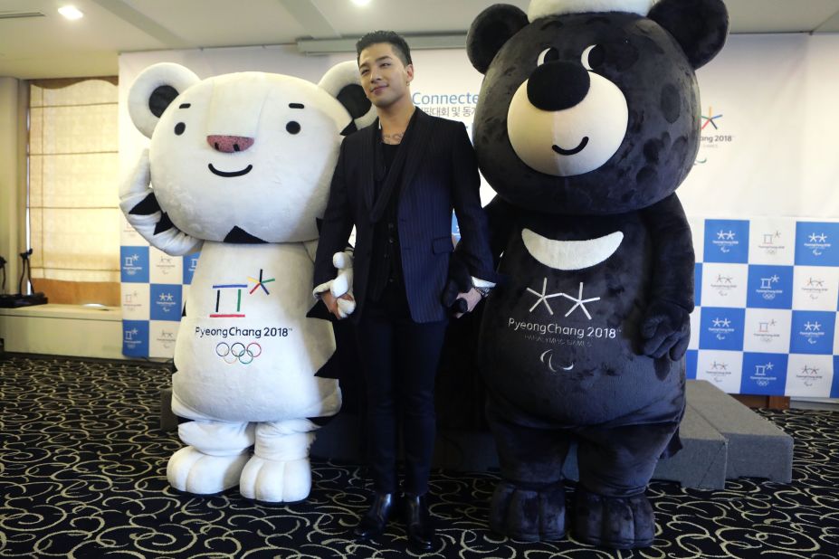 Taeyang, one part of Korean pop band Big Band, was appointed honorary ambassador for the 2018 PyeongChang Winter Olympic and Paralympic Winter Games.
