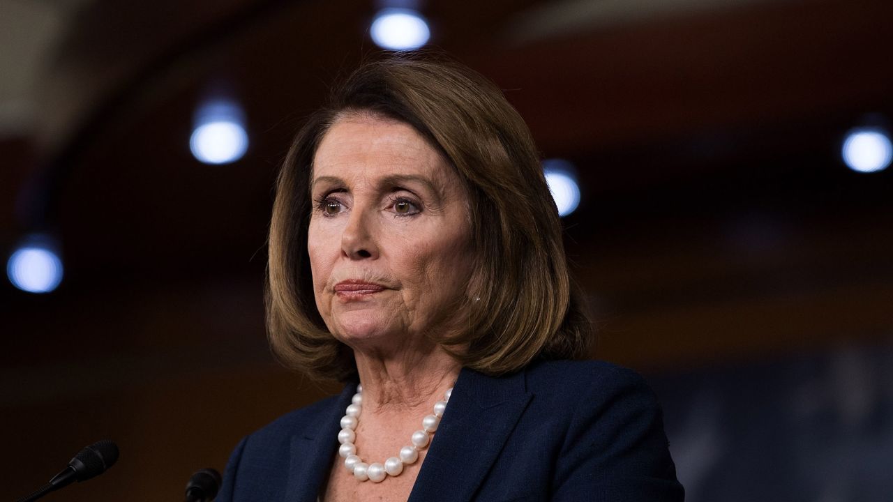 WASHINGTON, DC - JUNE 09: House Minority Leader Nancy Pelosi (D-CA) speaks during her weekly news conference on Capitol Hill, June 9, 2017 in Washington, DC. Pelosi fielded questions about about former FBI Director James Comey's Thursday testimony before the Senate Intelligence Committee.(Photo by Drew Angerer/Getty Images)