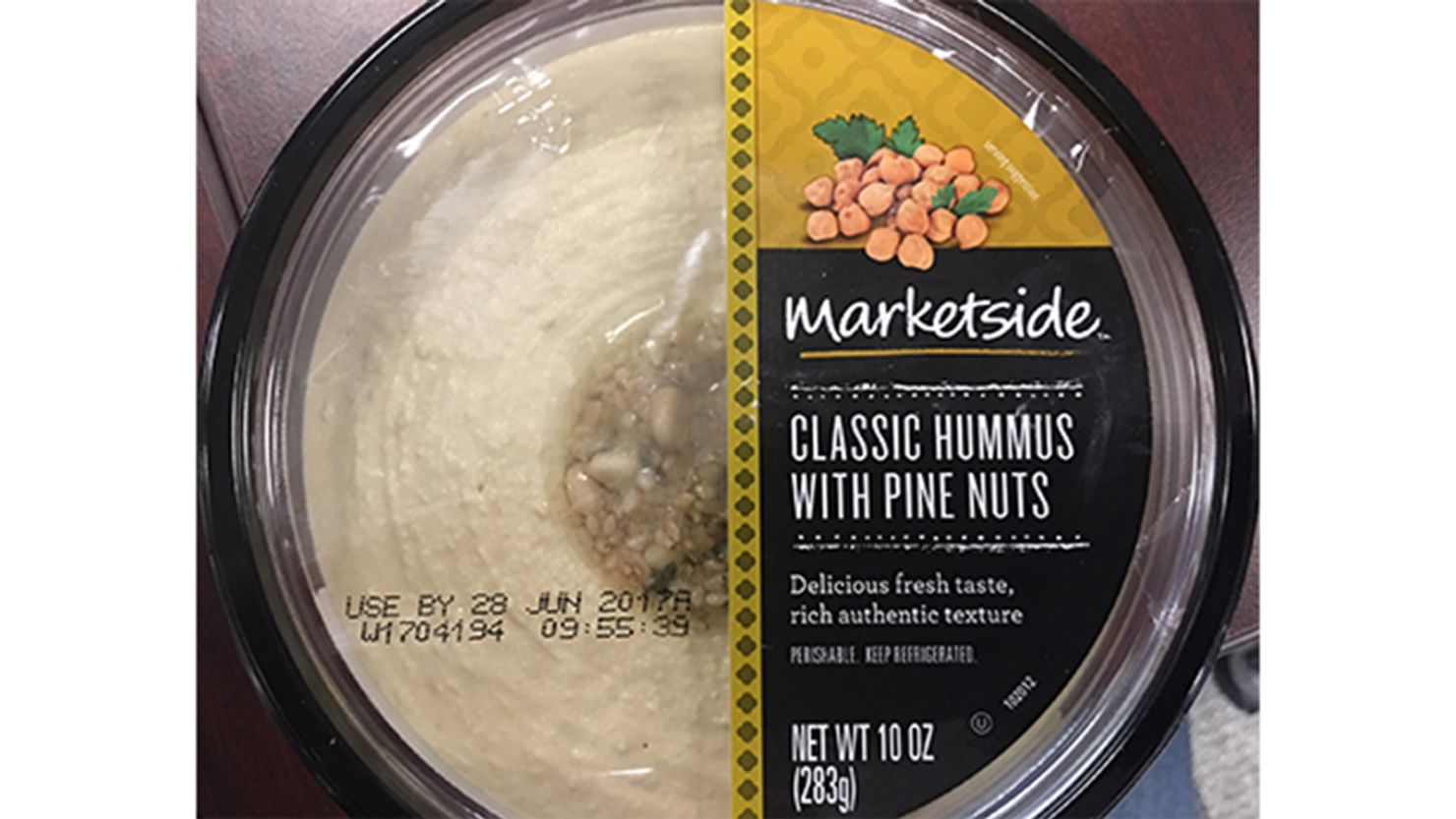 Marketside classic hummus with pine nuts is among the products being recalled.