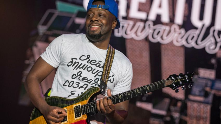 DETROIT, MI - MAY 25: Wyclef Jean performs during the WeWork Celebrates The Detroit Creator Awards at Cadillac Square on May 25, 2017 in Detroit, Michigan. (Photo by Scott Legato/Getty Images for WeWork)