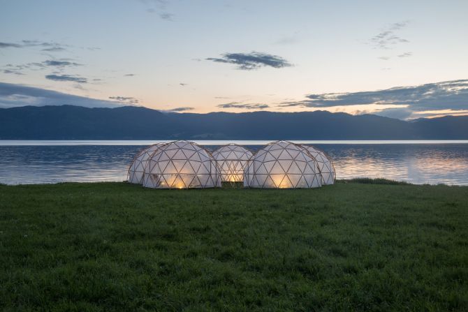 Visitors can experience the domes in Trondheim, Norway until July 7 -- so long as they sign the health disclaimer beforehand. 