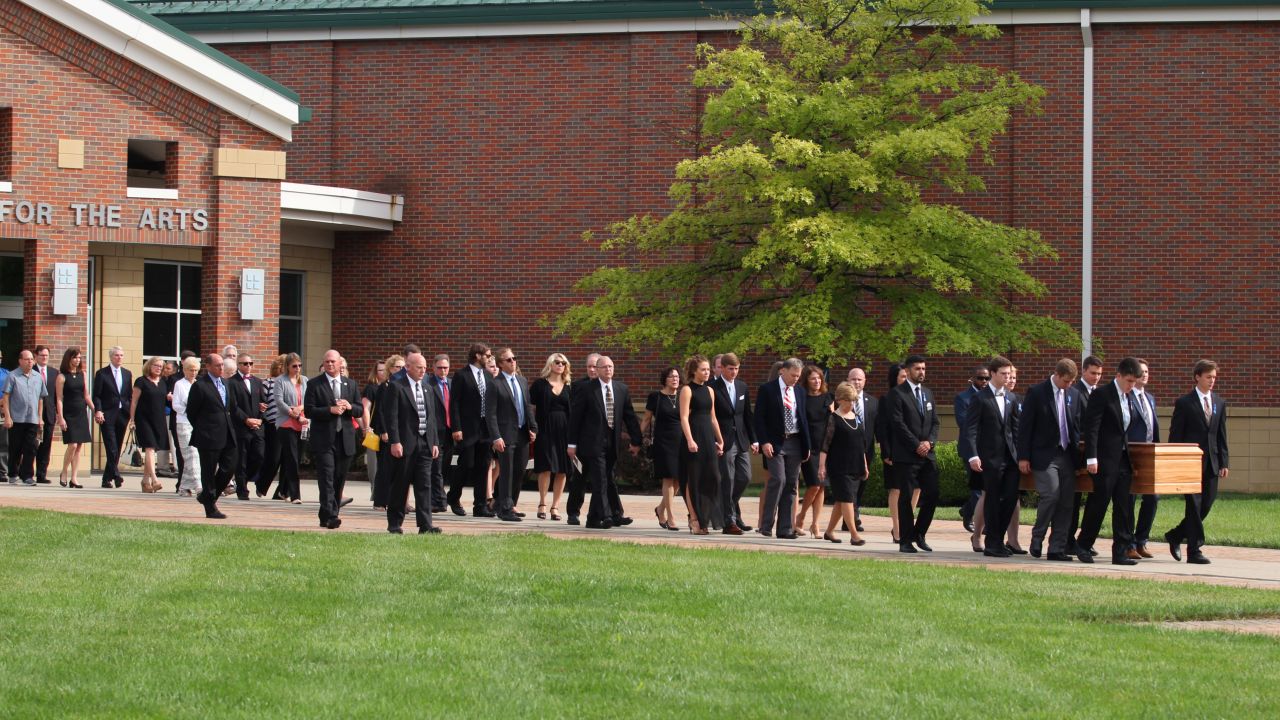 Otto Warmbier's casket is carried out of a high school in Wyoming, Ohio, after <a href="http://www.cnn.com/2017/06/22/us/otto-warmbier-funeral/index.html" target="_blank">his funeral</a> on Thursday, June 22. Warmbier, 22, died last week after 17 months of detention in North Korea. He was returned to the United States in a coma, and he died six days later. His official cause of death is unknown, as his parents declined to have an autopsy conducted.