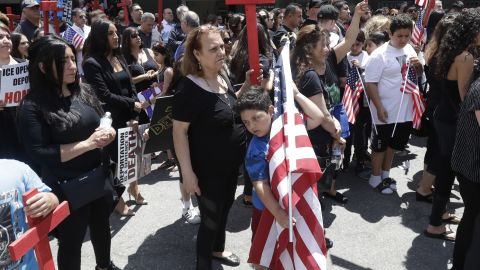 Iraqis and supporters rallied Wednesday outside a federal court in Detroit.