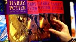 LONDON- JUNE 16:  A woman looks at some of J.K Rowlings Harry Potter books in waterstones book store on  June 16, 2003 inLondon. Countdown to the launch of the 5th Harry Potter book begins. (Photo by Graeme Robertson/Getty Images)