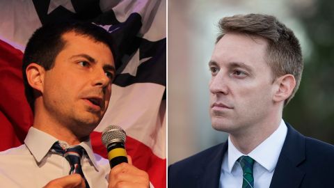 Former Missouri Senate candidate Jason Kander and South Bend, Indiana, mayor Pete Buttigieg