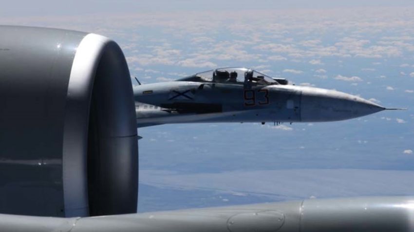 A Russian Su-27 fighter jet flew within five feet of a US Air Force RC-135 reconnaissance aircraft over the Baltic Sea, according to a US official, an encounter that was assessed to be "unsafe."