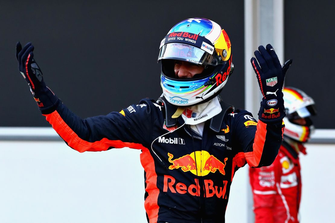 Daniel Ricciardo of Australia took the honors for Red Bull after a remarkable Azerbaijan Grand Prix.