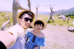 Terence Tam and his wife on vacation in Hualien, eastern Taiwan.