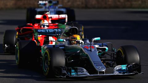 Hamilton and Vettel clashed when the Safety Car was out on track. 