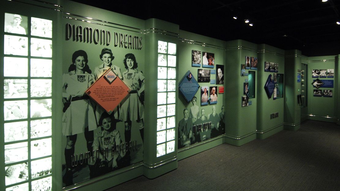 The "Diamond Dreams" exhibit at the Baseball Hall of Fame.
