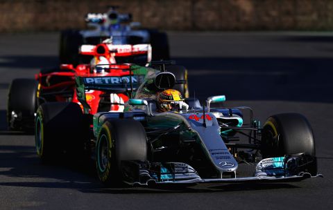 On lap 20 of the race, when the drivers were behind the safety car, Vettel bumped into the back of Hamilton, damaging his front wing in the process. The gesticulating German then pulled up alongside his Mercedes rival and appeared to turn deliberately into Hamilton's car. <br />