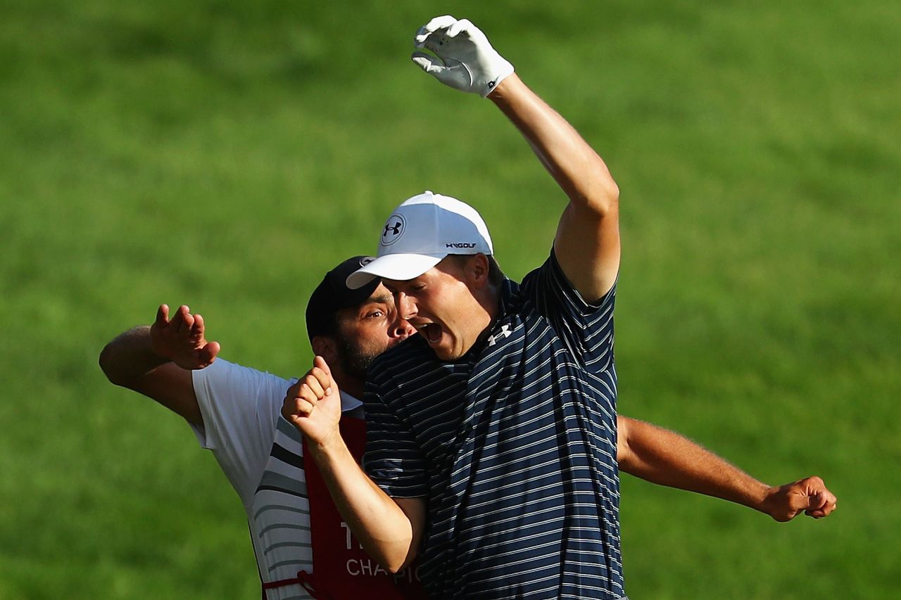 Spieth beat compatriot Daniel Berger in a playoff to claim a 10th PGA Tour title. 