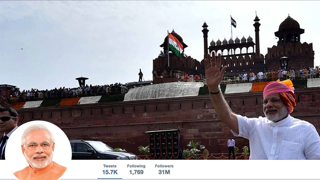 Prime Minister Narendra Modi's Twitter account