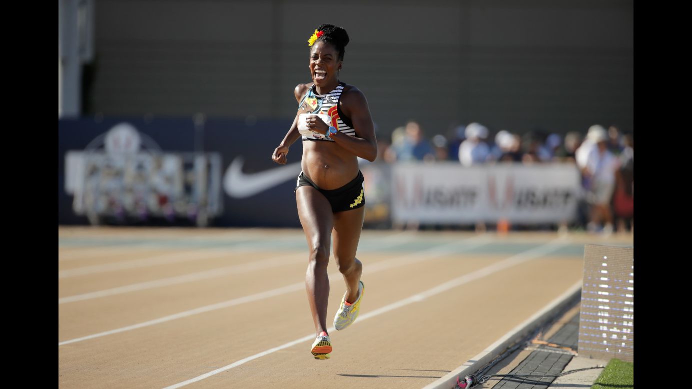 Alysia Montano is five months pregnant, but that didn't keep her from running the 800 meters at the USA Track & Field Championships on Thursday, June 22. She also ran a race in 2014 when she was eight months pregnant.