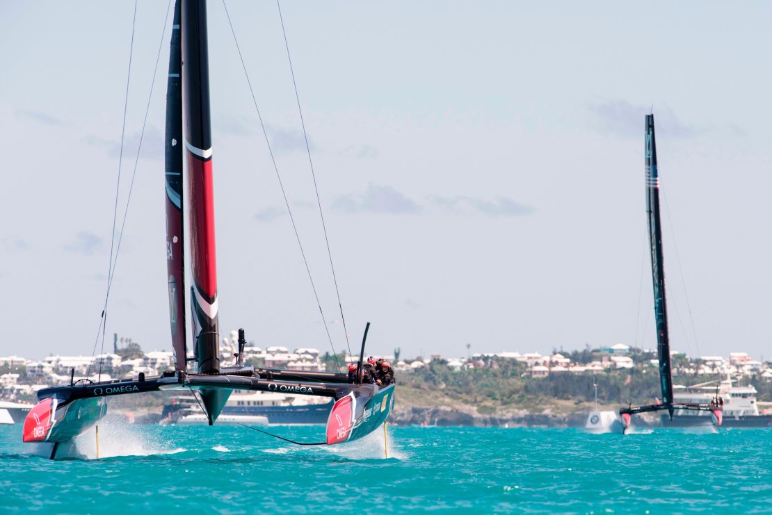 The racing took place on the waters of Bermuda's Great Sound.