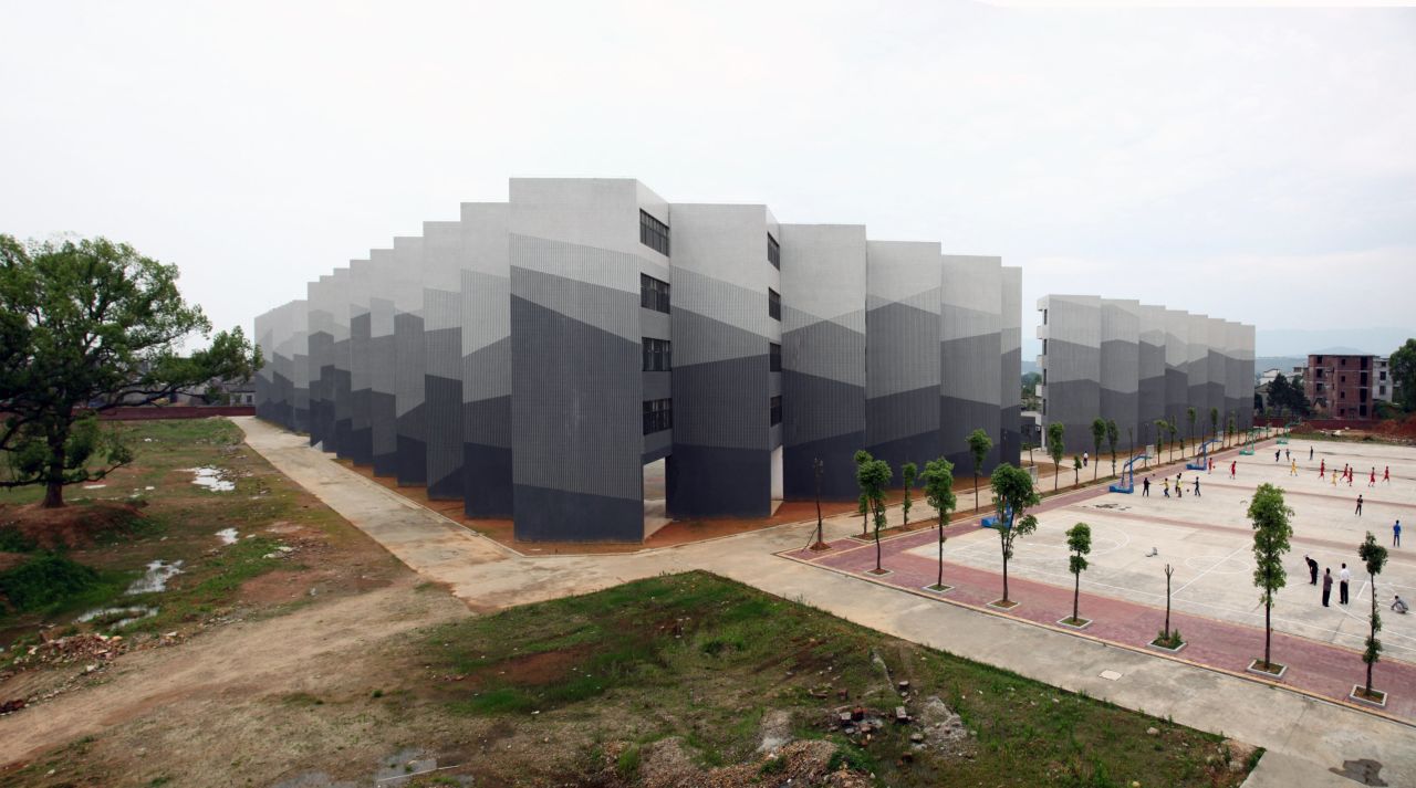 Bolchover and Lin designed the Yongxin Secondary School so that it could be adapted -- possibly by other architects -- for different communities. "Other architects don't want to be copied, but we love to be copied," Lin says.