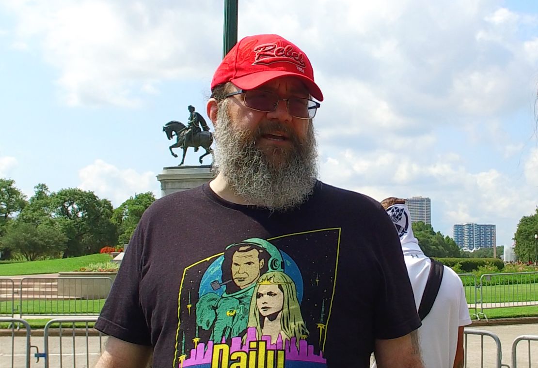Robert Warren Ray, pictured in 2017, is a neo-Nazi known as "Azzmador."