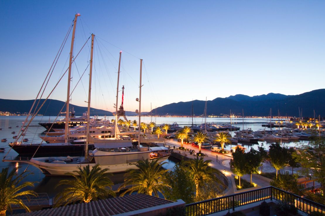  Forget the French Riviera, Porto Montenegro in Tivat is a glamorous port attracting yachts from across the globe.