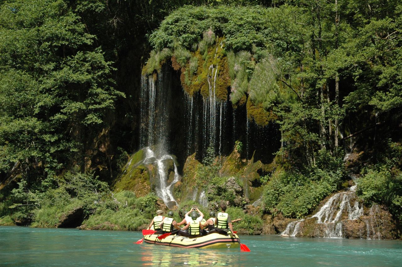 White-water rafting on the river is a must for thrill-seekers visiting Montenegro.