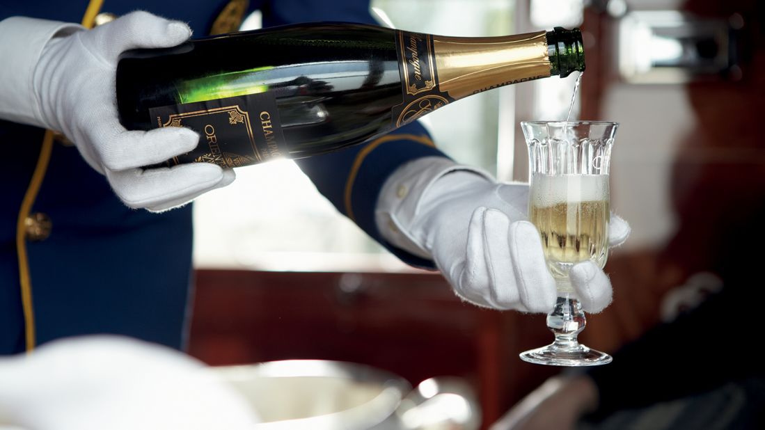 <strong>Champagne: </strong>There will be free-flow Champagne served in the suite during the trip.