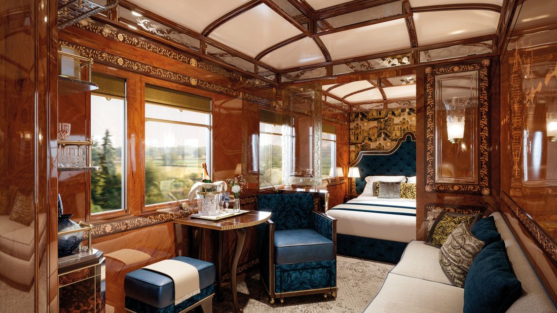 The Venice Simplon-Orient-Express inside and out during a visit to the  Netherlands - June 23, 2021 