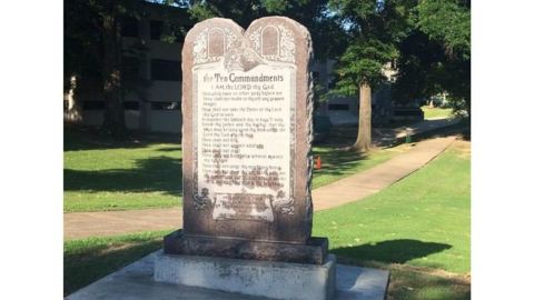 The monument was unveiled Tuesday after years of controversy.