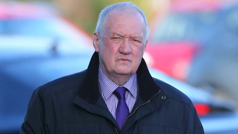 David Duckenfield arrives to give evidence at the Hillsborough Inquest.