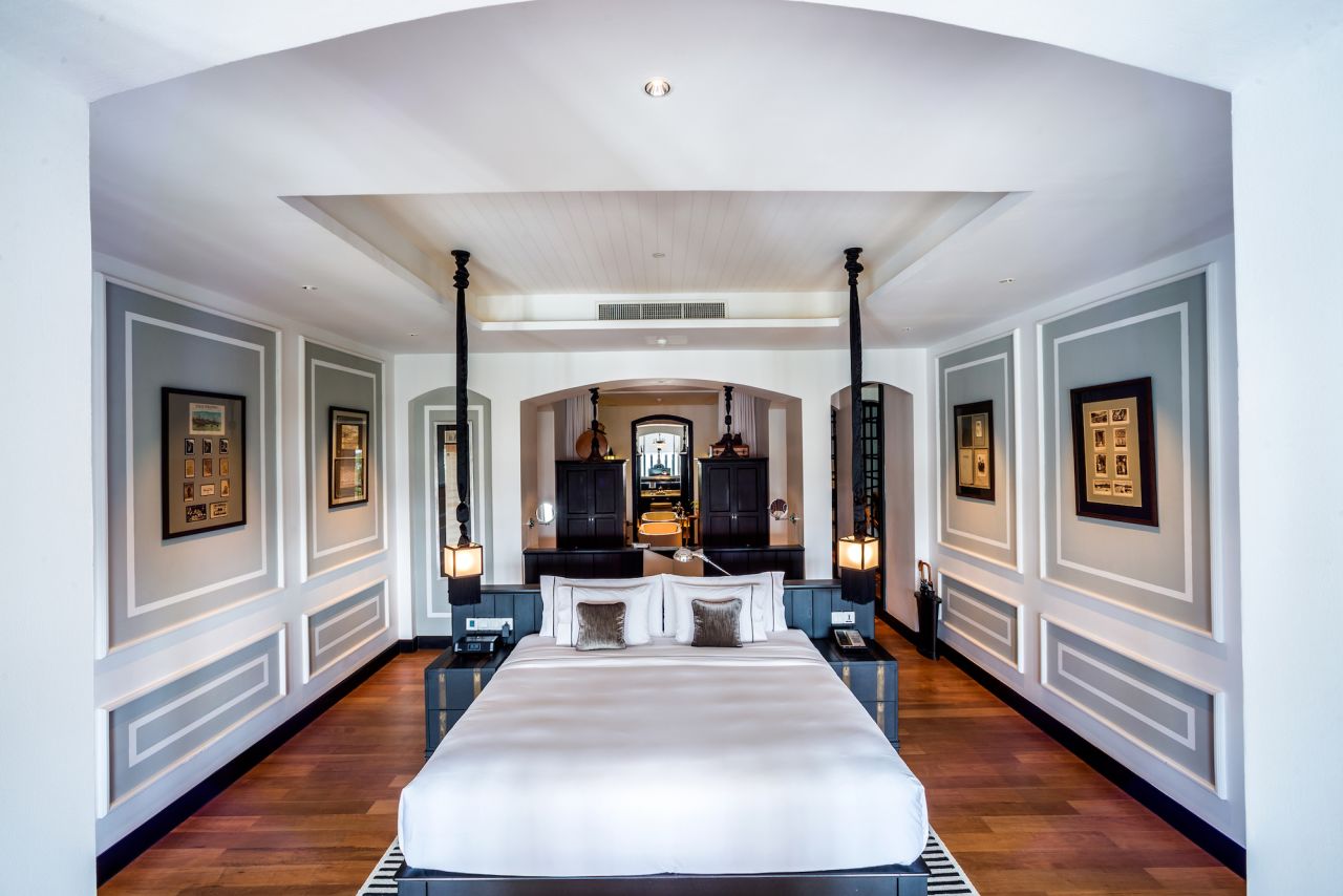 <strong>The Siam's River View Suite. </strong>No two rooms in the Siam are the same, each featuring its own unique vibe thanks to the one-of-a-kind objects from the owner's collection. 