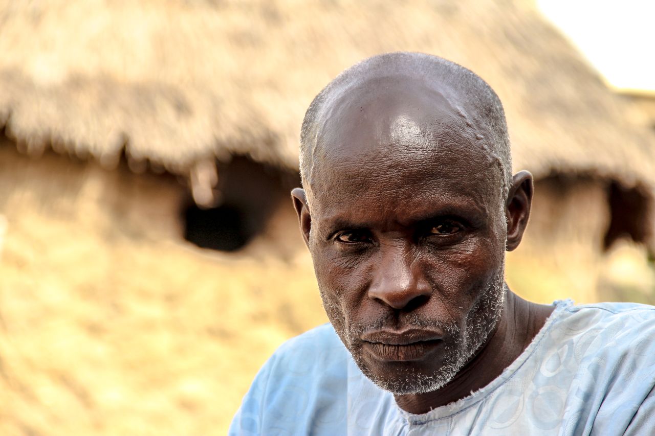 Jafiya Nuhu, a 52-year-old commercial farmer, says his family was forced to flee when Boko Haram invaded their village. <br />