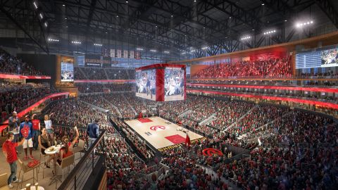 The updated video board will be more than three times the size of the old one.