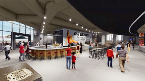 Zac Brown's Social Club restaurant, part of the massive upgrade plan to Philips Arena, will also have a stage.