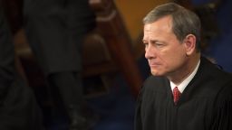 Chief Supreme Court Justice John Roberts listens as U.S. President Barack Obama delivers the State of the Union address to a joint session of Congress at the Capitol in Washington, D.C., U.S., on Tuesday, Jan. 12, 2016. Obama said he regrets that political divisiveness in the U.S. grew during his seven years in the White House and he plans to use his final State of the Union address Tuesday night to call for the nation to unite.