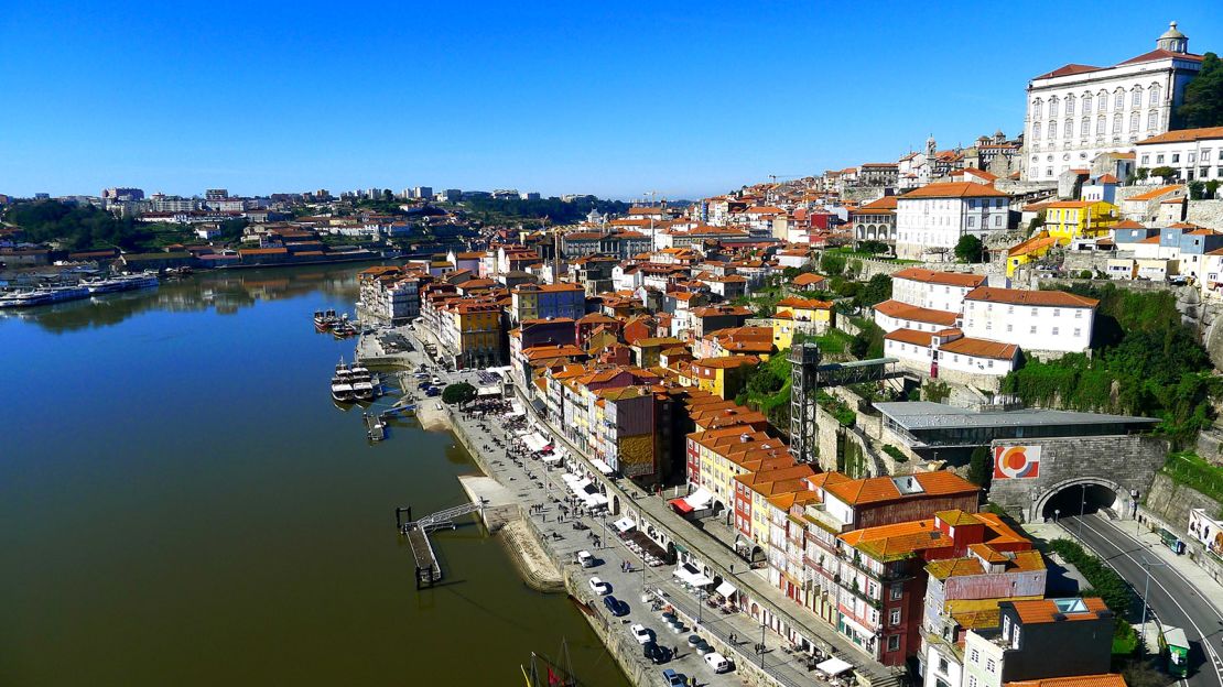 The River Douro, viewed from Porto's Dom Luís I Bridge. Porto is the sixth cheapest European citybreak destination.