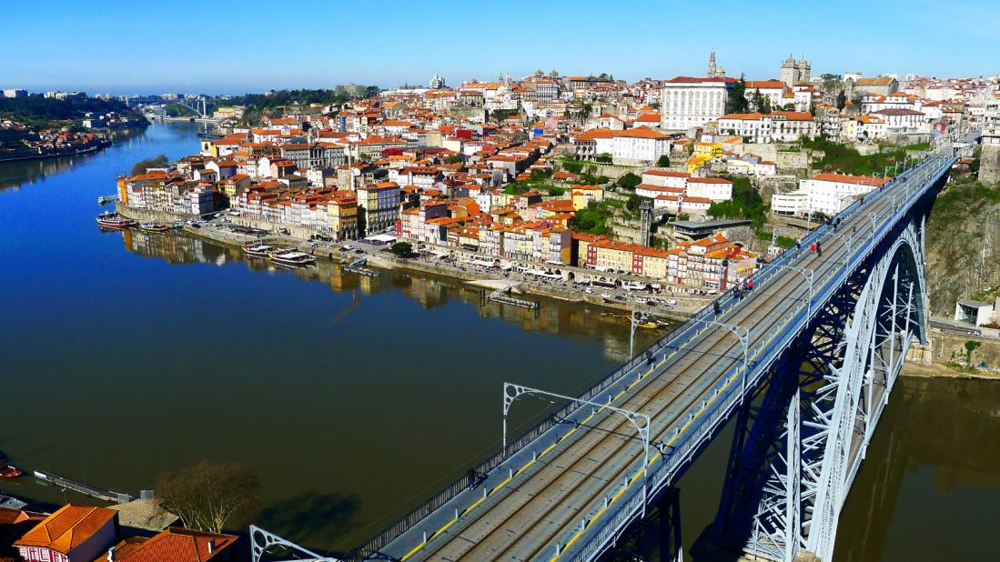 <strong>Douro:</strong> Ponte Maria Pia -- a curving iron arc built in 1877 by Gustave Eiffel -- and the much-loved Ponte Dom Luís I (pictured here) are among the five bridges spanning the Douro in Porto.<strong> </strong>