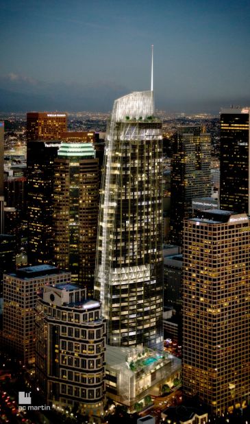 Upon completion earlier in 2017, Wilshire Grand Center became both the tallest building in Los Angeles and the tallest US building west of the Mississippi River.